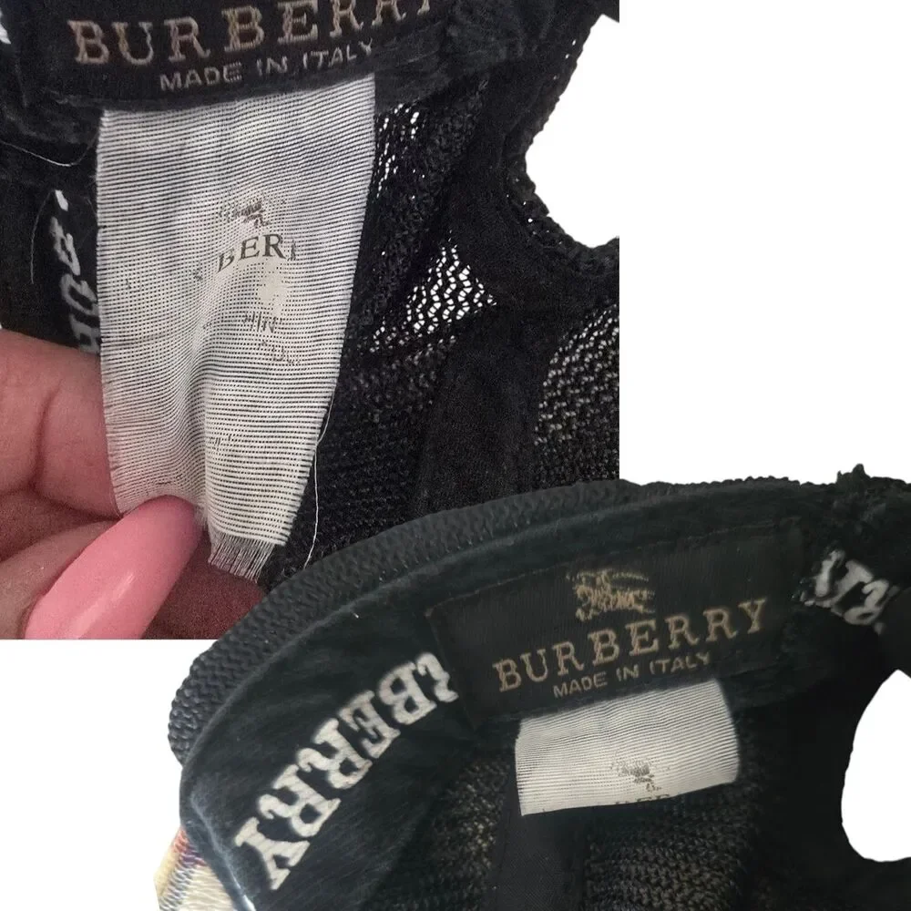 Plaid Snapback Trucker Hat Beige Black Red Check Burberry Style Adjustable